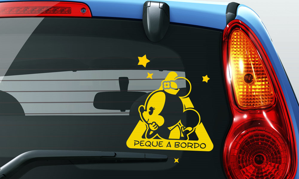 Bebé a Bordo Minnie Mouse – Personalizado – adhesivosNatos