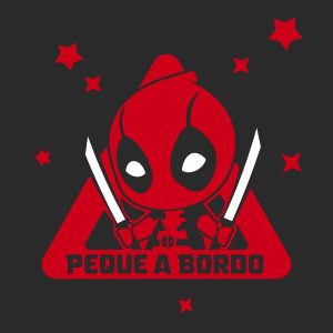 bebe a bordo deadpool personalizado pegatina de vinilo