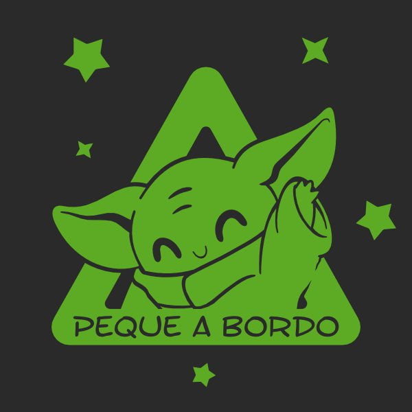 bebe a bordo grogu baby yoda the child mandalorian star wars pegatina vinilo