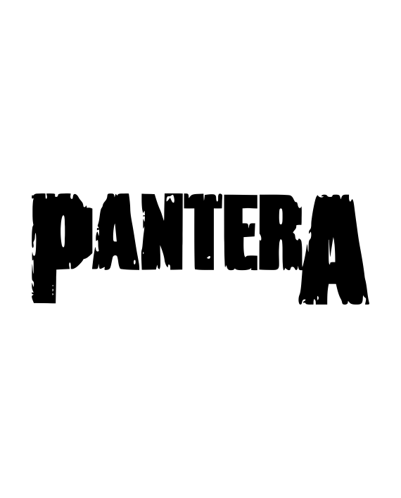 pegatina pantera band logo vinilo