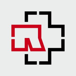 pegatina rammstein logo vinilo 2 colores sticker personalizable