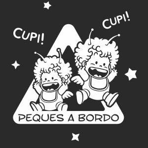 bebe a bordo gatchans hermanos dr slump personalizado