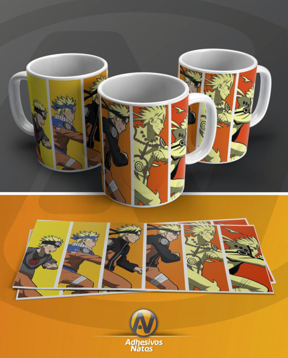 taza naruto evolution adhesivosnatos