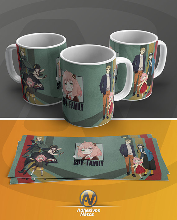 taza spy x family adhesivosnatos