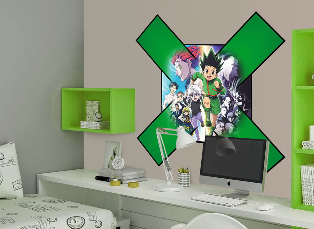  hunter x hunter vinilo troquelado pared mural impreso