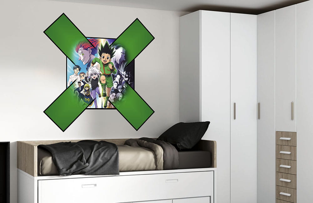  vinilo troquelado  hunter x hunter pared mural impreso