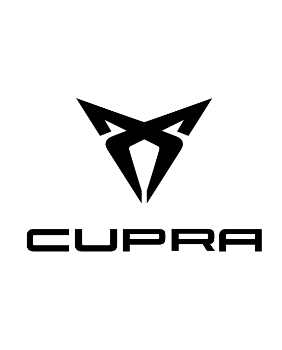 pegatina cupra logo letras vinilo corte