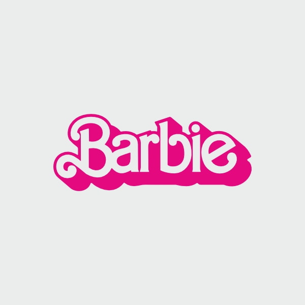 Pegatina Barbie Logo Contorno