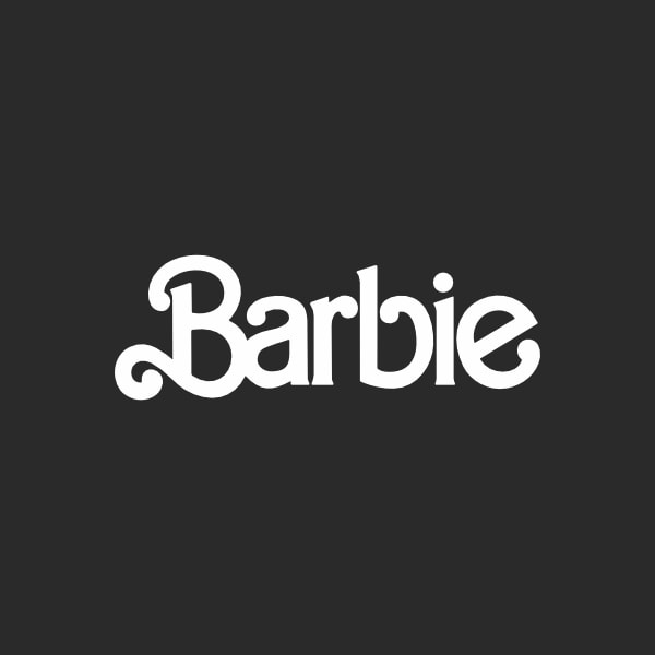 pegatina barbie logo letras vinilo corte