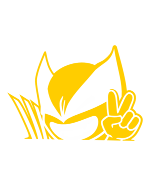 pegatina lobezno wolverine asomao vinilo corte