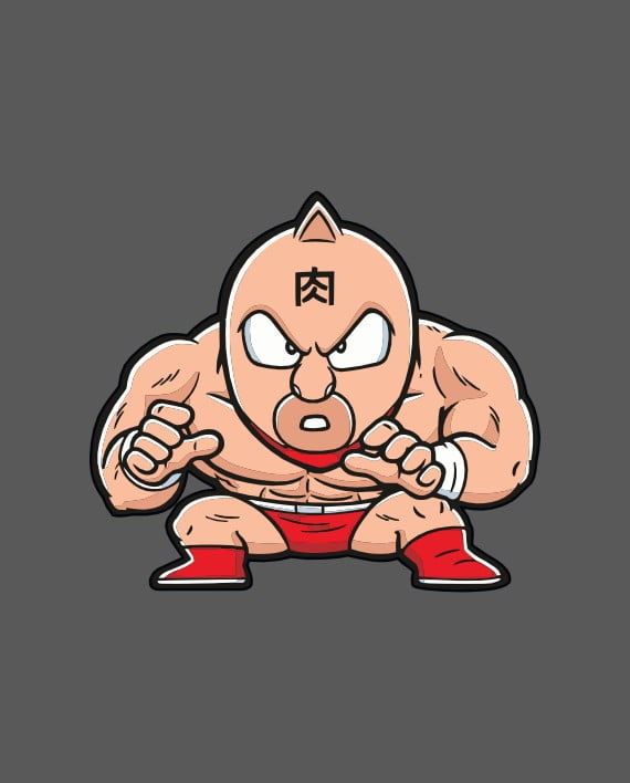 pegatina musculman luchador Kinnikuman vinilo lamiado exterior