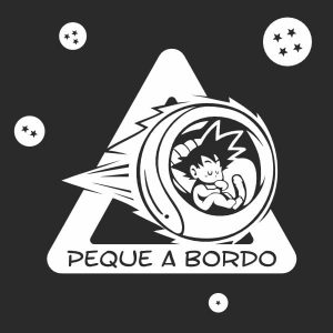bebe a bordo goku dragon ball capsula