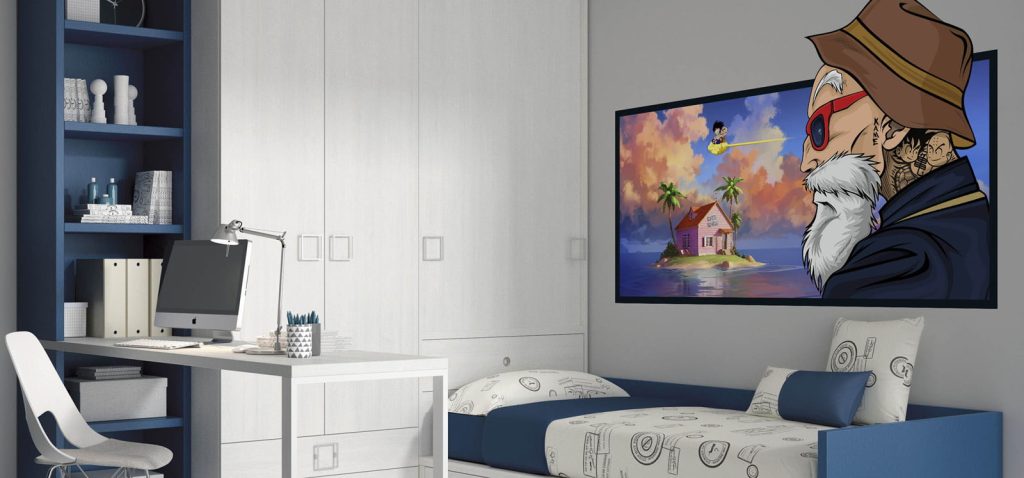 vinilo decorativo dragon ball a medida