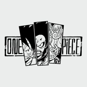 vinilo decorativo luffy one piece personalizado