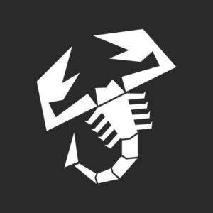 pegatina abarth logo escorpion vinilo corte