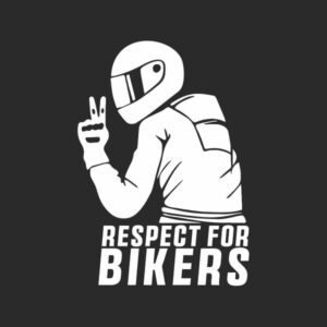 pegatina respect for bikers vinilo corte